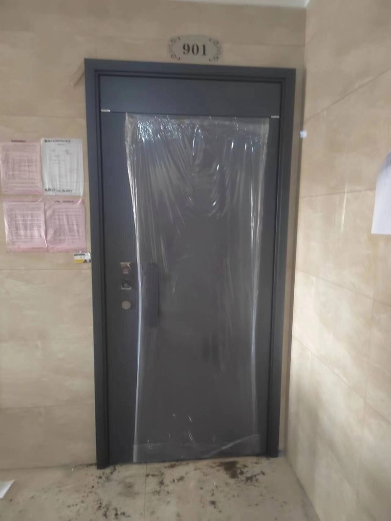 物超所值，包裝牢固，蘇州市孫先生購梵帝尚嵌入式智能鎖安全門